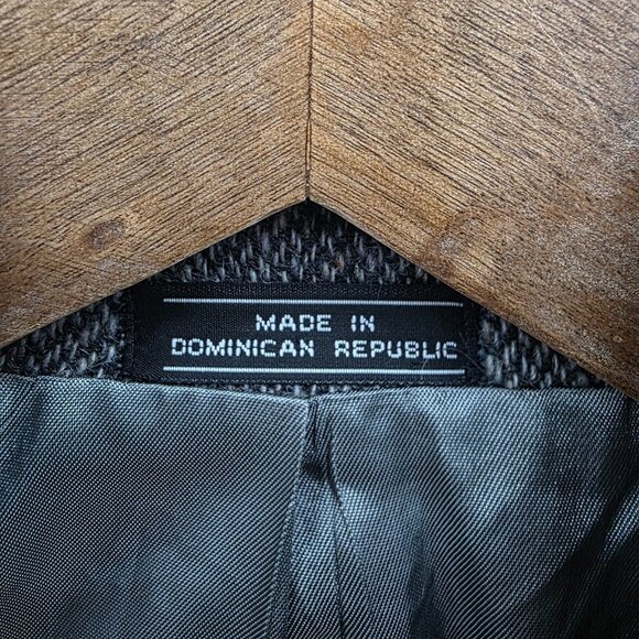 Vintage Barrington Wool Jacket Mens 38R Gray Herringbone Tweed Blazer Structured - Picture 8 of 15